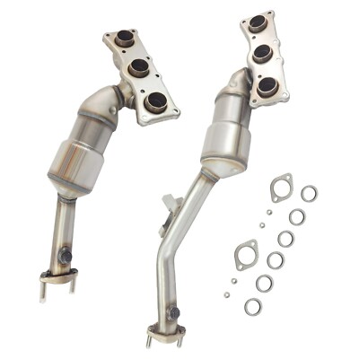 2x Catalytic Converter for BMW X3 2007 2008 2009 2010 3.0L
