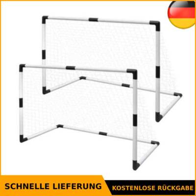 2x Mini Fußballtor Fußball Tor + Tornetz Set für Kinder 91,5 x 48 x 61 cm vidaXL