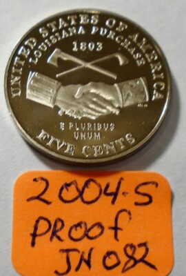 2004 s Proof Westward Journey Peace Medal Jefferson Nickel B U # 082