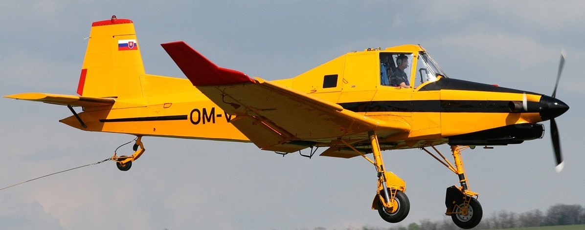 Z-137-T Agro Turbo Zlin Z137 Aircraft Wood Model Replica Free