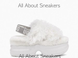 white ugg sandals