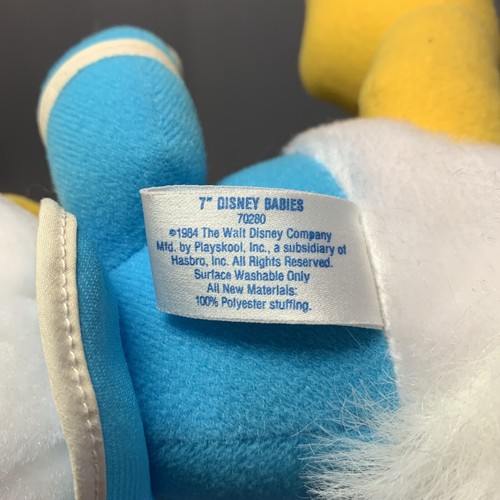 Vintage HASBRO DISNEY Playskool Babies Plush Donald Duck, 1984, 7" CLEAN - Picture 6 of 10