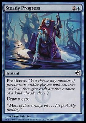 *MRM* FR/VF 4x Progression R�guli��re (Steady Progress) MTG Scars of Mirrodin