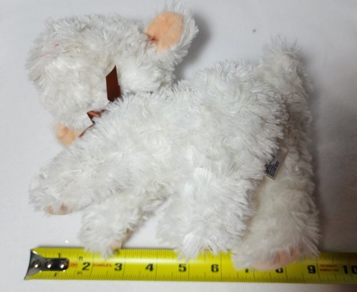Garanimals Bebé Peluche Cordero Relleno Blanco Esponjoso Suave Marrón Cinta Arco 9" 2015 - Imagen 18 de 18