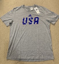 ADIDAS FIFA WORLD CUP SOCCER 2022 USA MEN'S SIZE X LARGE XL T-SHIRT Gray NWT