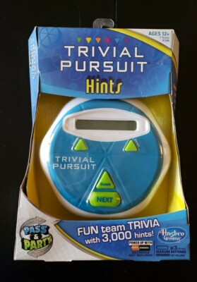 Trivial Pursuit Hints Electronic Trivia Party Game Hasbro 2013