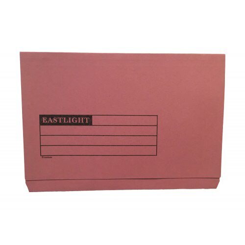 Eastlight Pink Document Wallets made from 100% recycled manilla X50