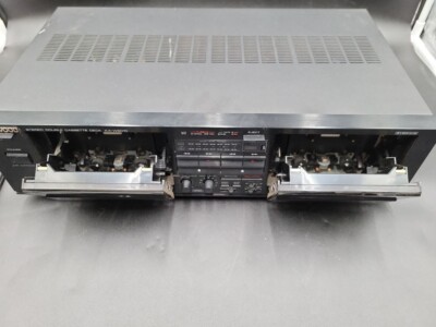 VINTAGE KENWOOD STEREO DOUBLE CASSETTE DECK KX-W6010 - see details