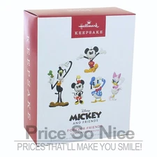 Hallmark Keepsake 2024 Disney Mickey & Friends Forever Friends Ornament Set 