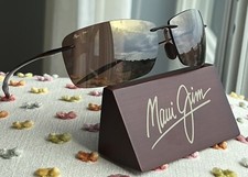 Maui Jim Lighthouse MJ 423 26 Rimless Sunglasses - HCL Bronze Polarized Lenses