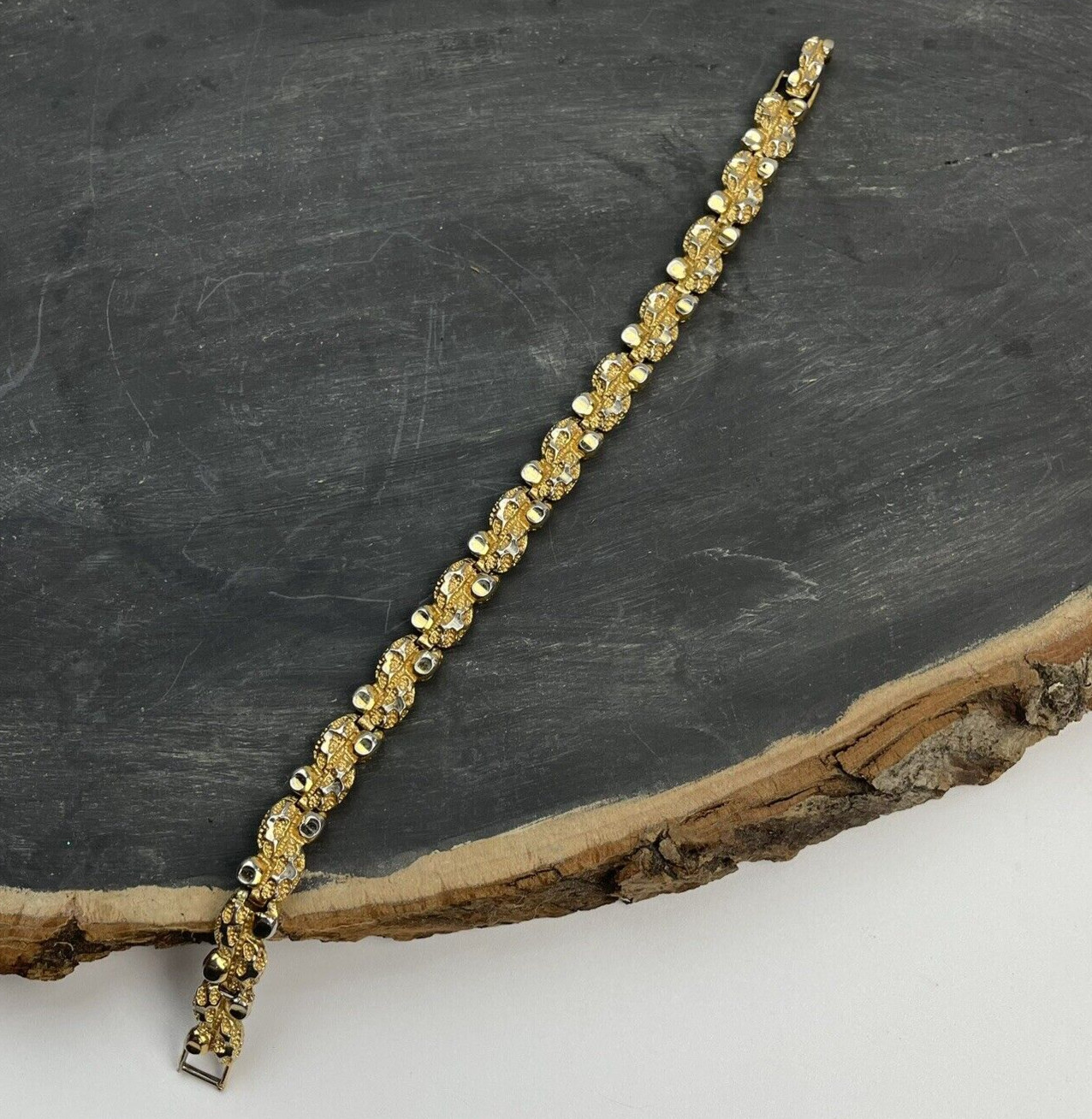 VTG Simple Basic Gold Tone Bangle Bracelet Metal … - image 3