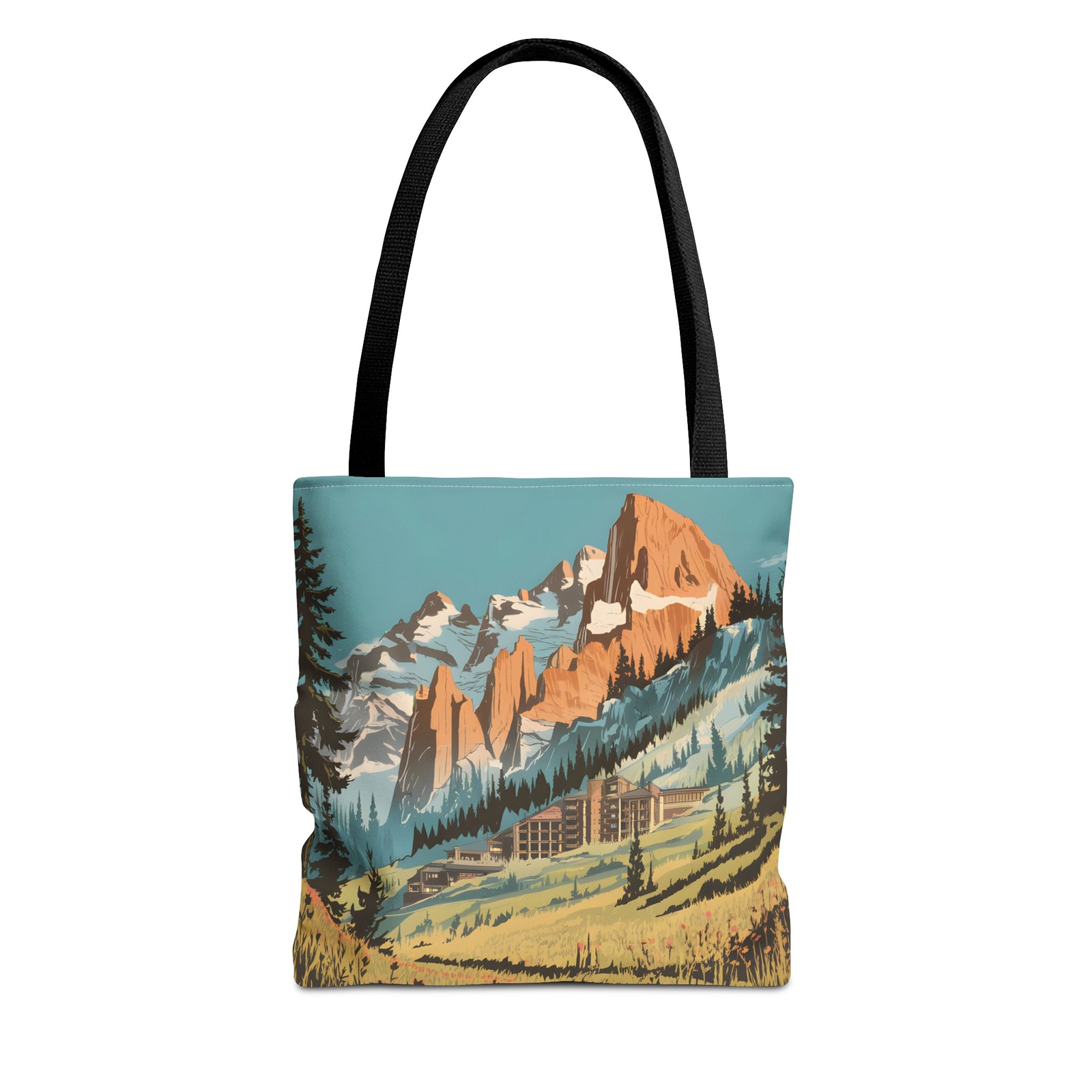 Crystal Mountain Washington Tote Bag All Over Print Nature Landscape Travel