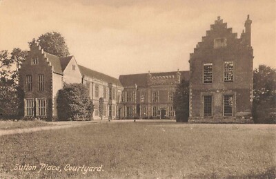 Postcard RPCC Sutton Place Courtyard Surrey United Kingdom Tudor Prodigy House