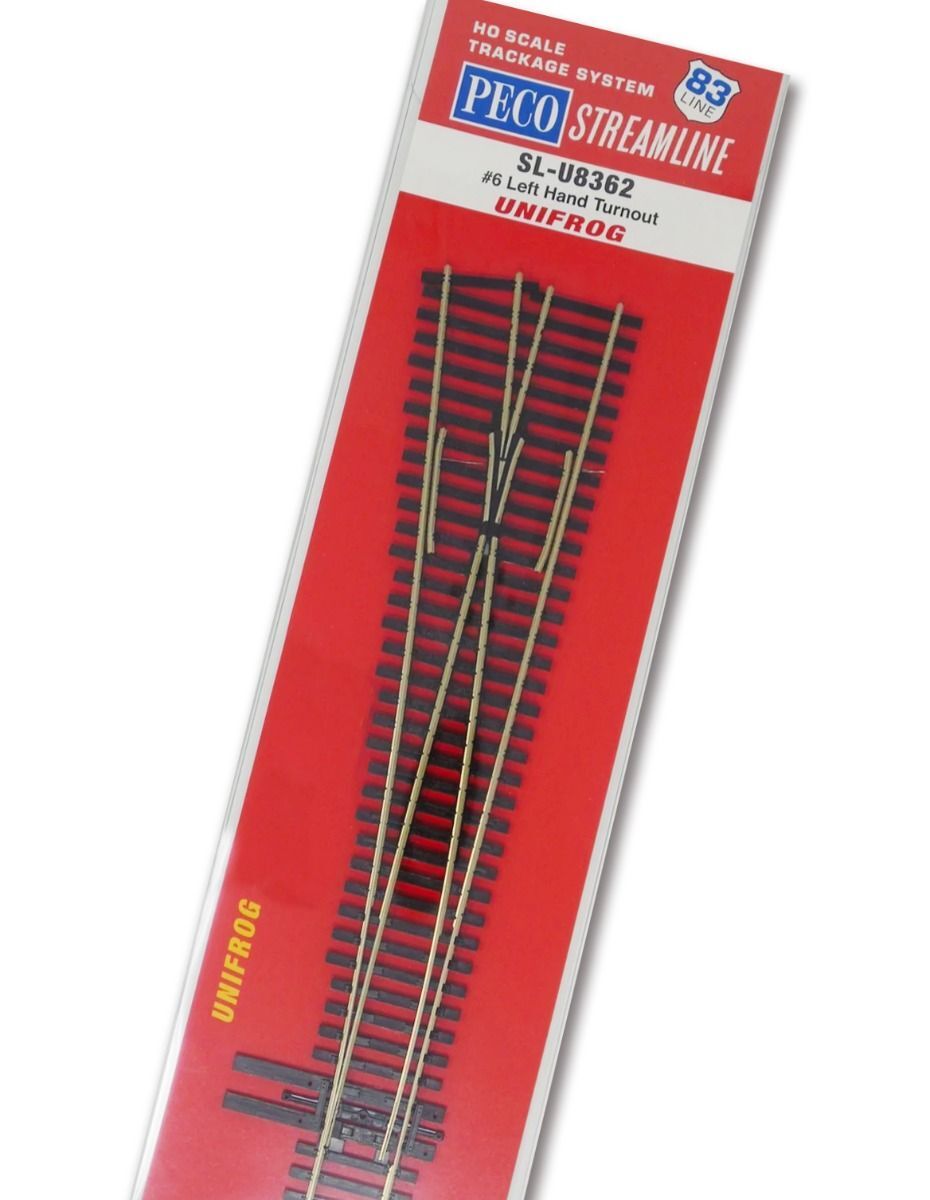 PECO HO Scale #8 Code 83 Right Hand Electrofrog Turnout – New 2025