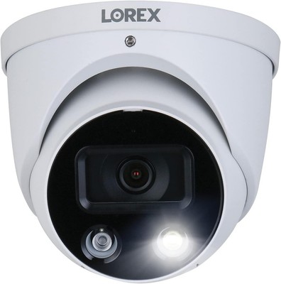 Lorex 4K Ultra HD PoE Outdoor Metal Dome Add-On Security Camera   8MP, 2.8mm ...