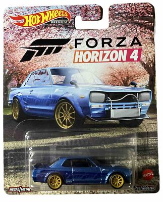 2020 hot wheels BLUE NISSAN SKYLINE H/T 2000 GT-X Forza Horizon 4 Premium LOOK