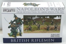 Wargames Atlantic WAANW002 British Riflemen (Napoleon's Wars) Plastic Infantry