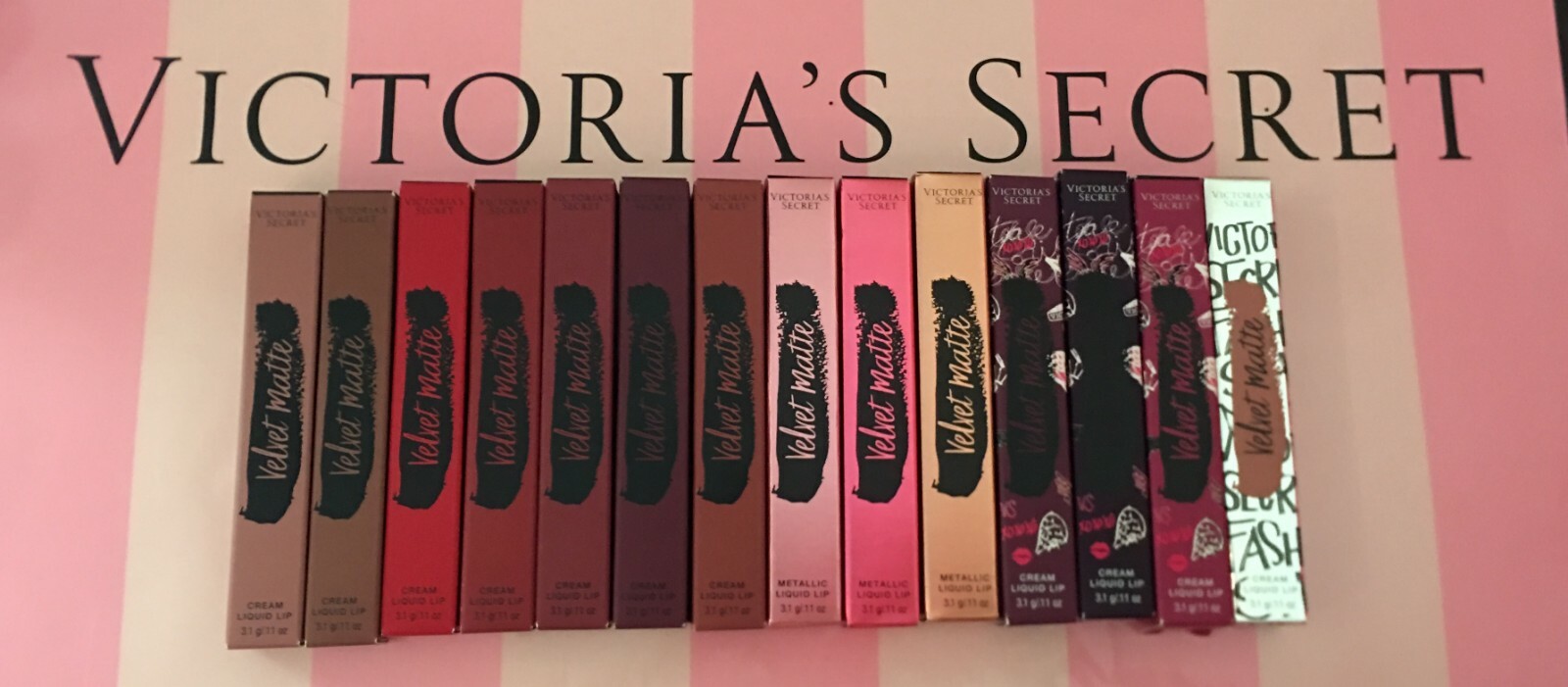 victoria secret velvet matte lipstick set