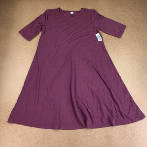short sleeve jersey swing dress