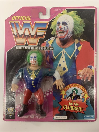 BOXED VINTAGE WWE DOINK THE CLOWN HASBRO WRESTLING...