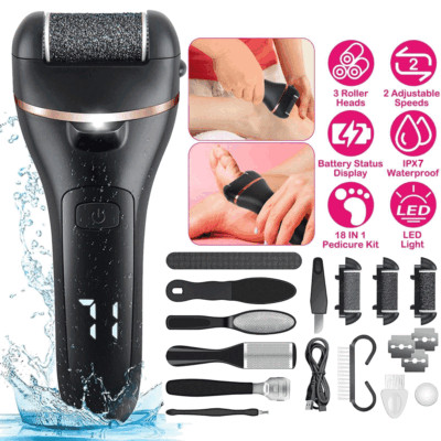Electric Foot Grinder File Callus Dead Skin Remover Pedicure Tool Rechargeable