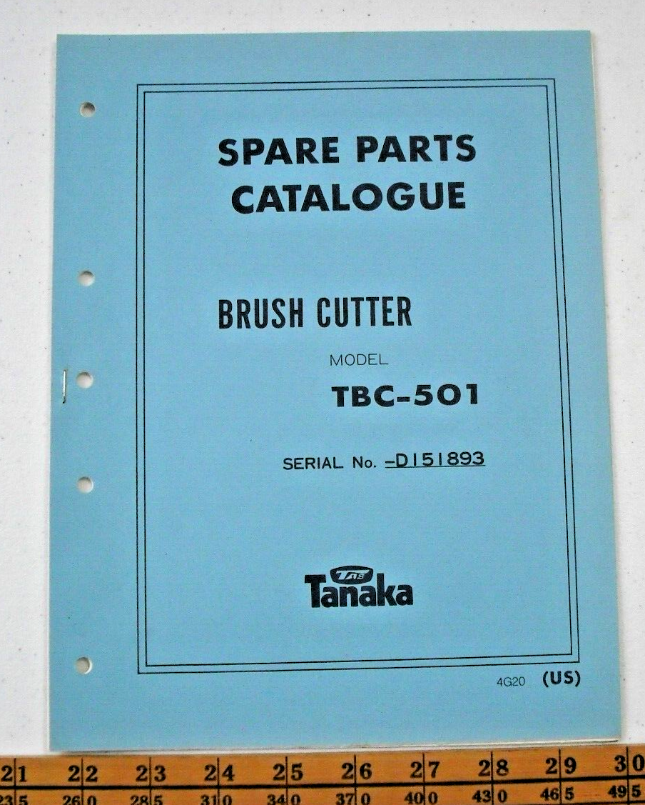 田中田中ページ Vintage 1980s Tanaka Brush Cutter TBC-501 (S. # D151893) - Parts
