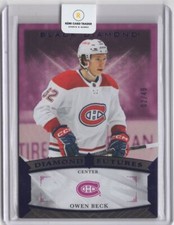 2023-24 Upper Deck Black Diamond Diamond Futures Purple Owen Beck Rookie 02/49