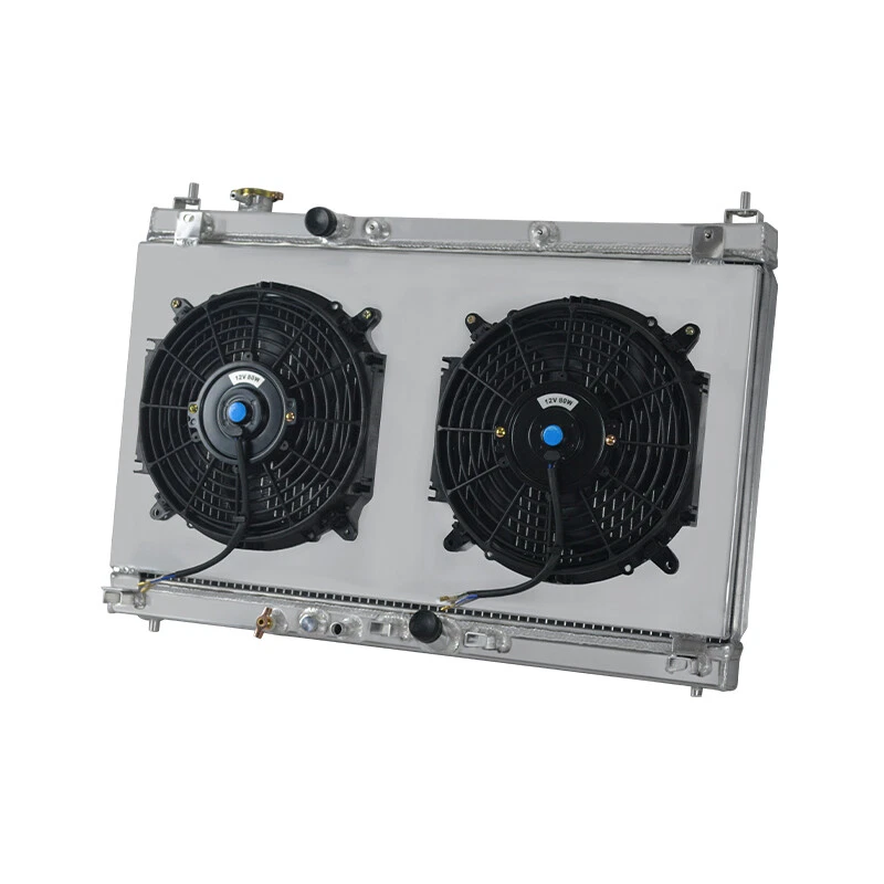 CU13451 3Row All Aluminum Radiator+Shroud fan For 2015-2019 Honda City/Fit 1.5L - Image 2 of 3
