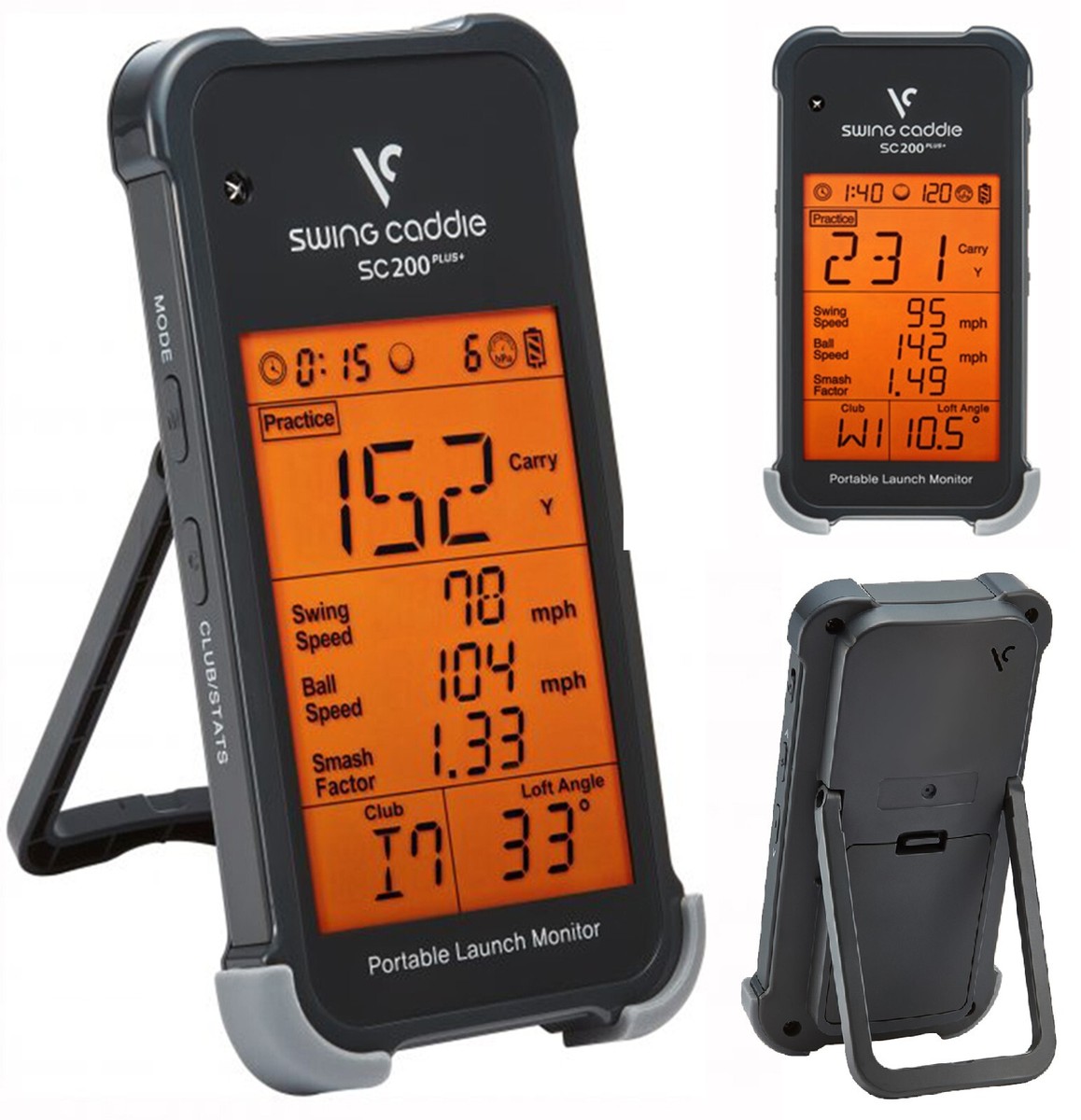 Swing Caddie SC200 PLUS Portable Golf Launch Monitor w
