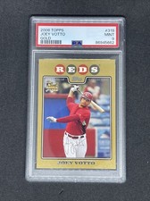 2008 Topps Gold Joey Votto Rookie RC Cincinnati Reds Blue Jays Future HOF PSA 9