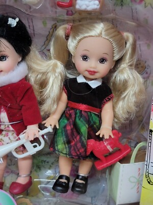 2005 Mattel Kelly Club 5 Holiday Bunch Kelly Melody Kerstie Deidre