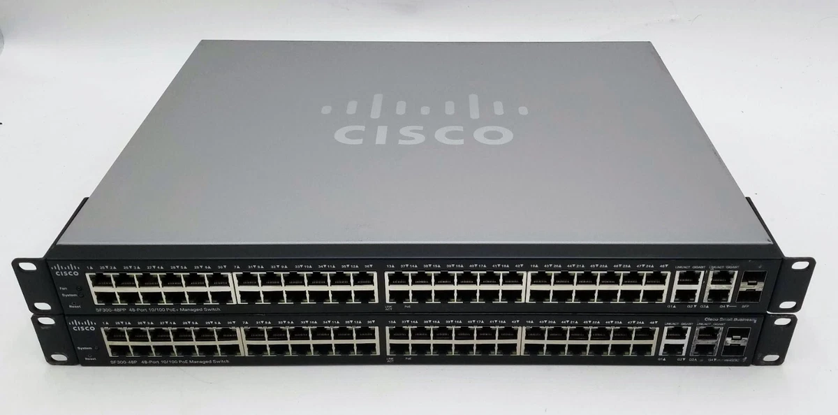 Switch Cisco SF300-48 – 48 Ports Fast Ethernet – Reconditionné En France – Livraison Offerte