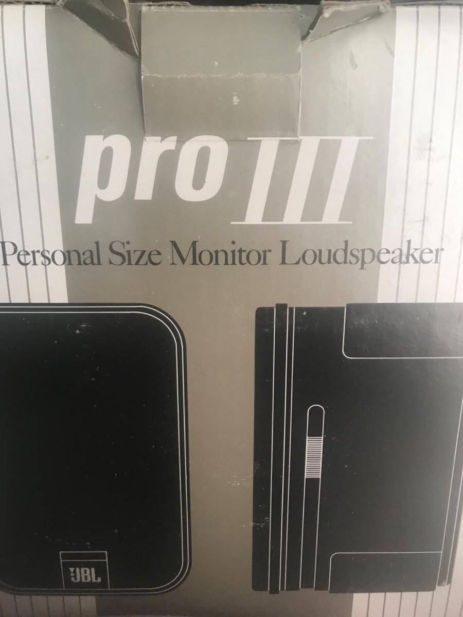 JBL pro III personal size monitor loudspeakers | eBay