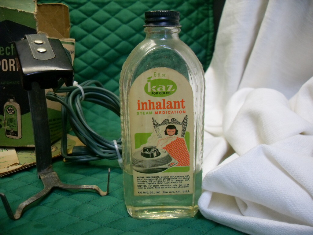 Vintage 1954 Kaz Electric Vaporizer No. 55B Working Original Box 3239