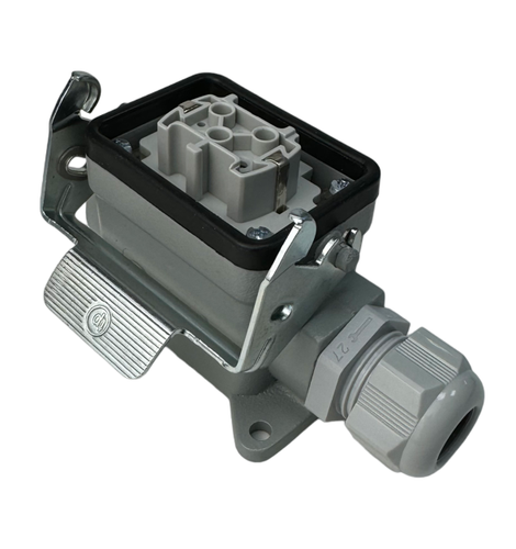 Industriesteckverbinder Stecker Gehäuse Steckverbinder Einbaudose Kupplung 6 Pol - Bild 10 von 35