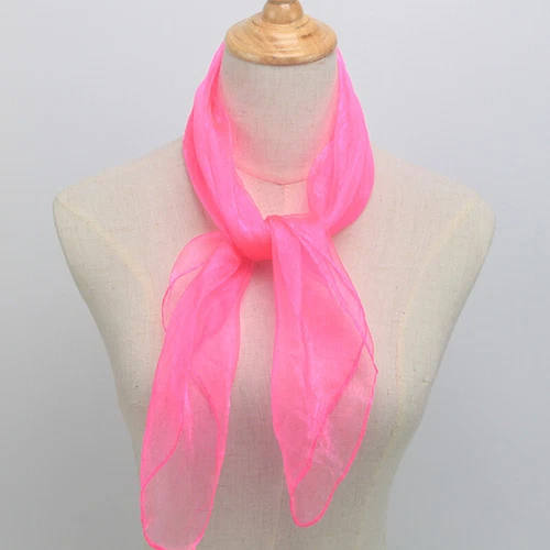 Damen Chiffon Schal 50er Jahre Quadrat Hals Kopftuch Tücher Halstuch Weich Stola Tuch❤ - Bild 17 von 31