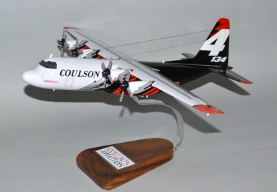 Coulson Aviation Lockheed C-130 Hercules Fire Fight Desk Model 1/72 SC Airplane