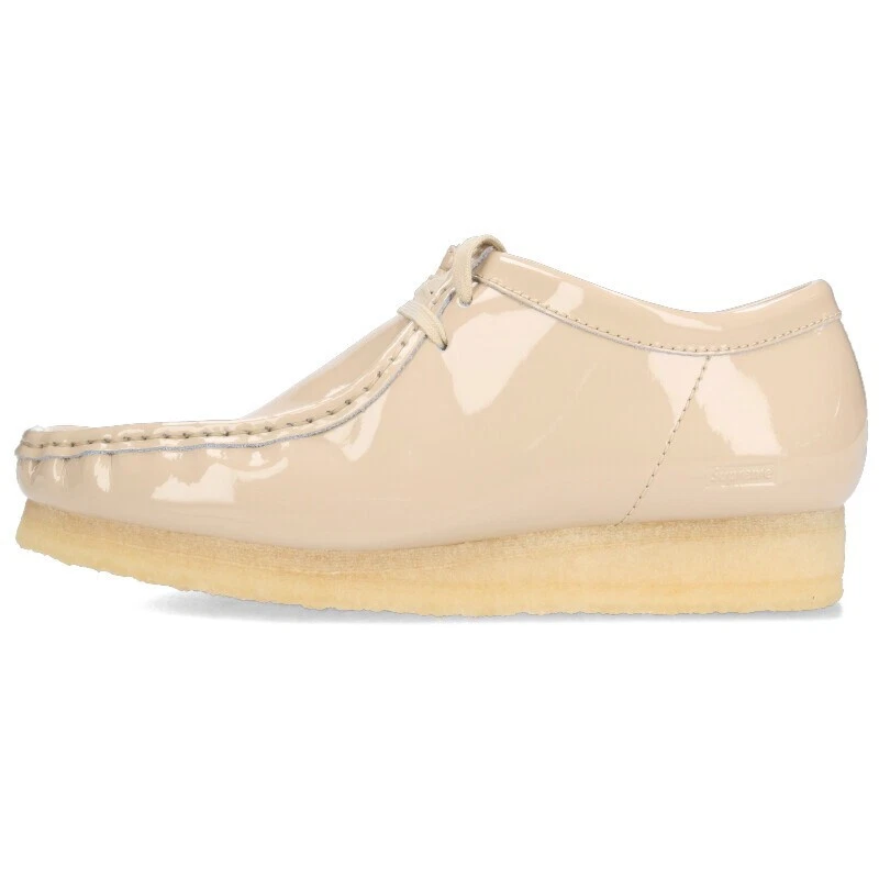Chaussures Supreme Clarks 24SS cuir verni Wallabee pointure 42 patiné Wallabee chaussure