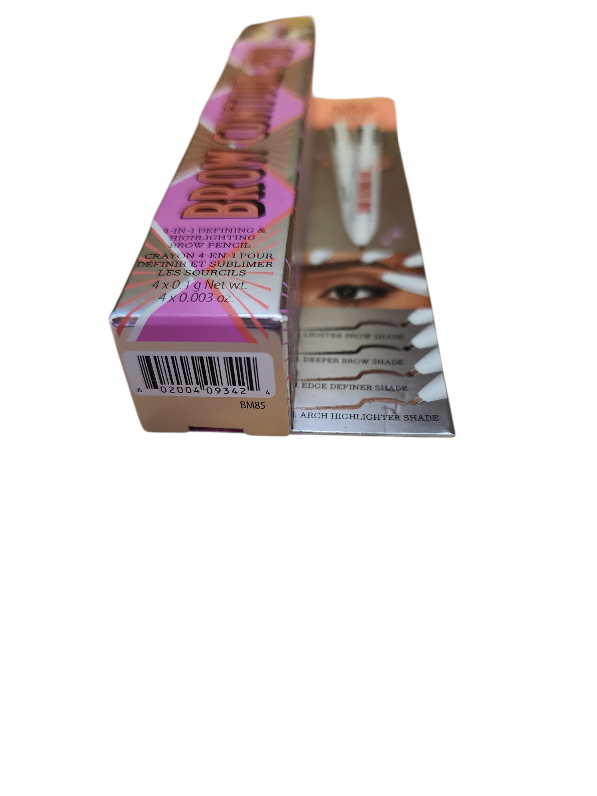 Benefit Brow Contour Pro, 4 In 1 BROWN BLACK DEEP Defining Highlighting Pencil