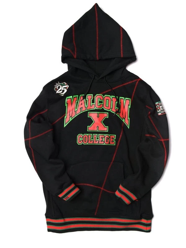 Malcolm X College Hoodie AACA 25th Anniversary 90s Retro Style Streetwear