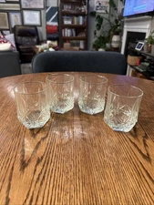Cristal D'Arques Durand Brighton 3 3/4" Double Old Fashion Glasses Bar Set of 4