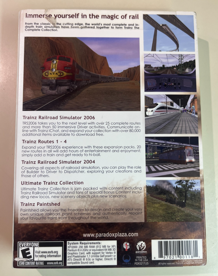 Trainz Routecollection Trainz The Complete Collection, Train Simulator PC DVD-ROM Big Box ...