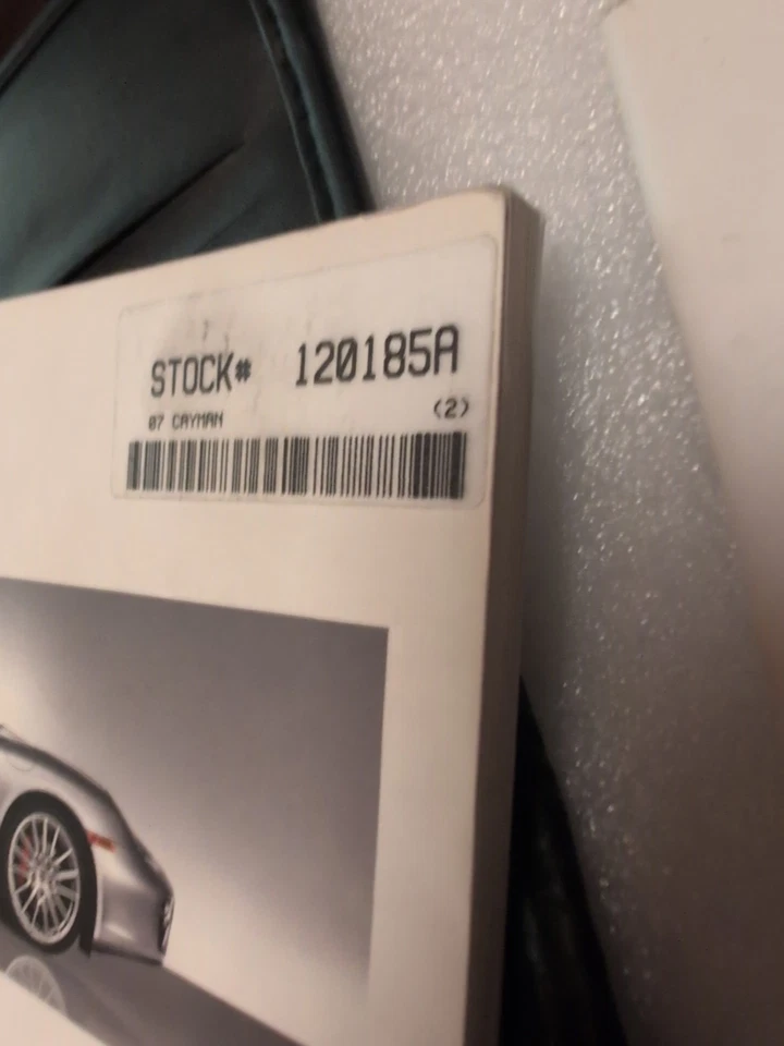 Porsche Cayman S 2007 manual del propietario y estuche - juego parcial Foto 2 de 4