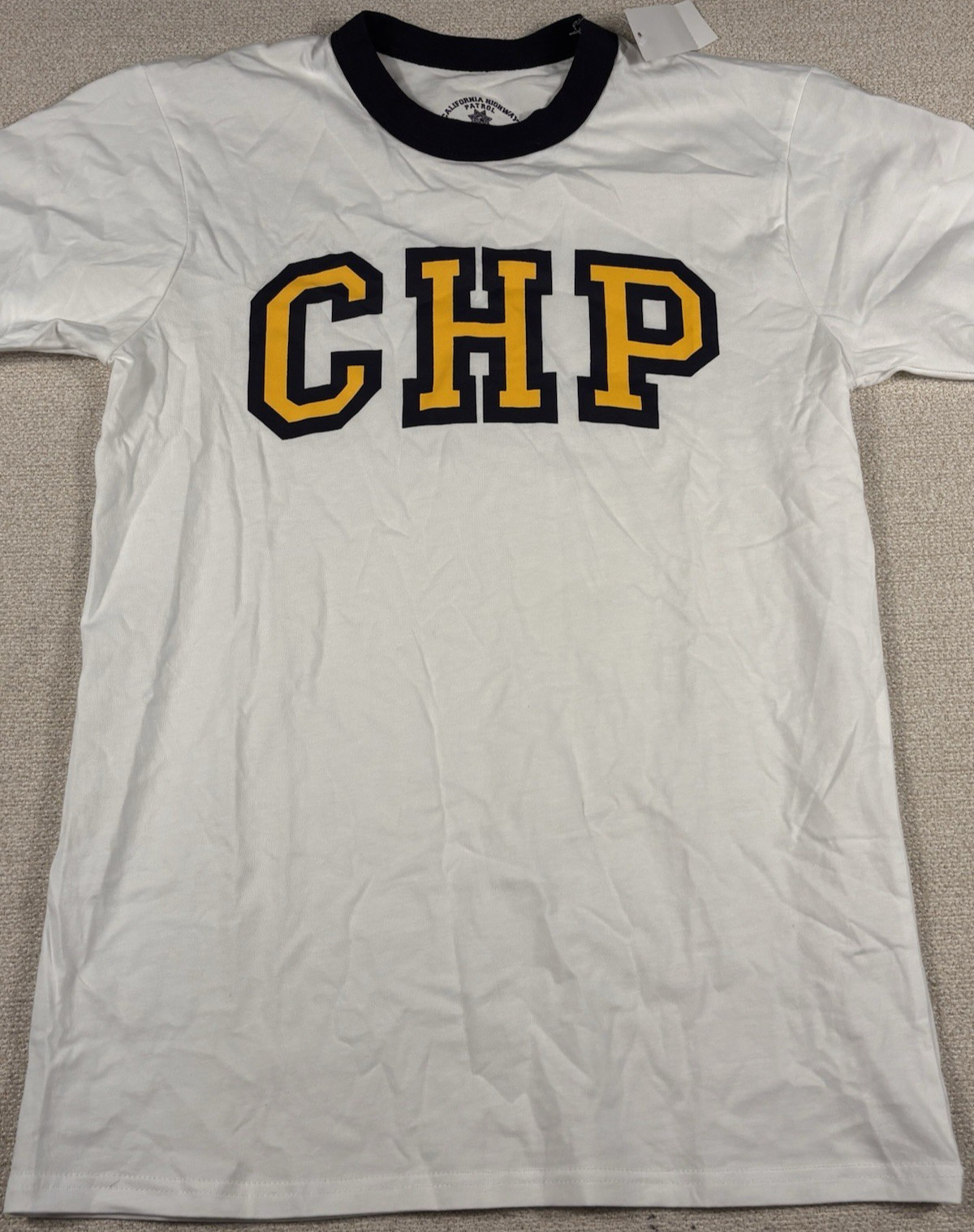 CHP Chips California Highway Patrol Official Training Gear Crew T-Shirt Adult M