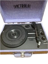 Victrola Bluetooth Suitcase Record Player Turntable Purple/Lavender Untested