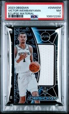 2023 PANINI OBSIDIAN ECLIPSE MATERIALS #EMWEM VICTOR WEMBANYAMA RC /249 PSA 7