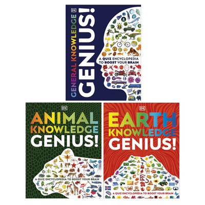 A Quiz Encyclopedia to Boost Your Brain Genius Knowledge 3 Books Collection Set 