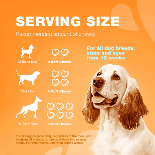 Dog Allergy Relief Chews Anti Itch Dog Allergy Chews with Salmon Oil 12.7 oz - Picture 9 of 9