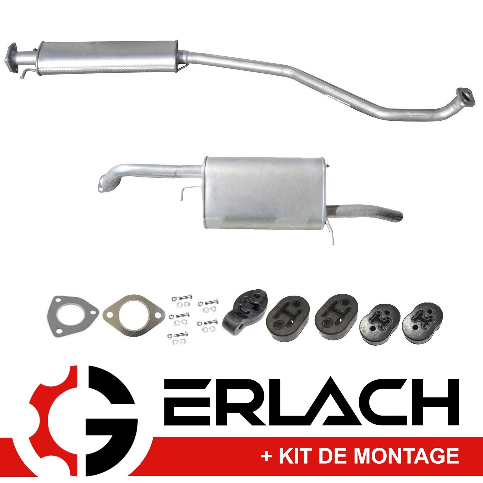 Silencieux echappement Chevrolet Lacetti en acier alumine durable 6638
