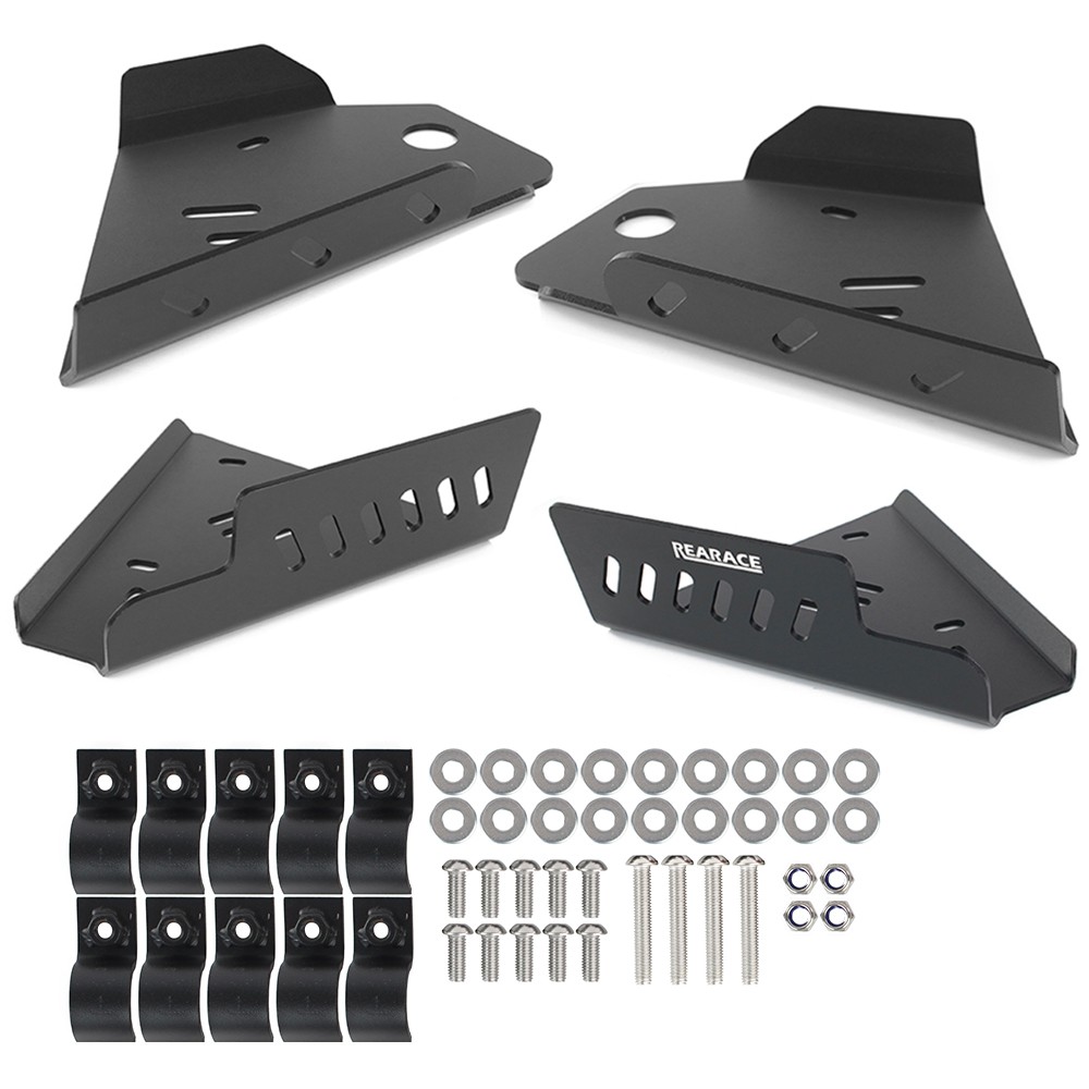 Front & Rear A-Arm Guard Skid Plate Aluminum Fit For Yamaha Kodiak